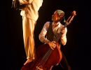la boca abierta  